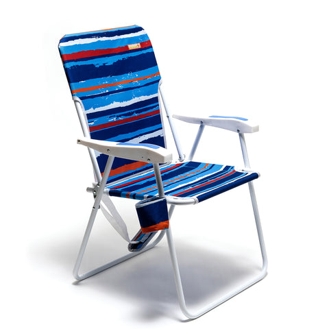 SunnyFeel AC1165 Folding Beach Chair Lightweight, Portable Lawn Chair for Adults Heavy Duty 300 LBS with Cup Holders, Foldable Camping Chair for Outdoor