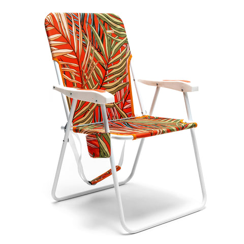 SunnyFeel AC1165 Folding Beach Chair Lightweight, Portable Lawn Chair for Adults Heavy Duty 300 LBS with Cup Holders, Foldable Camping Chair for Outdoor
