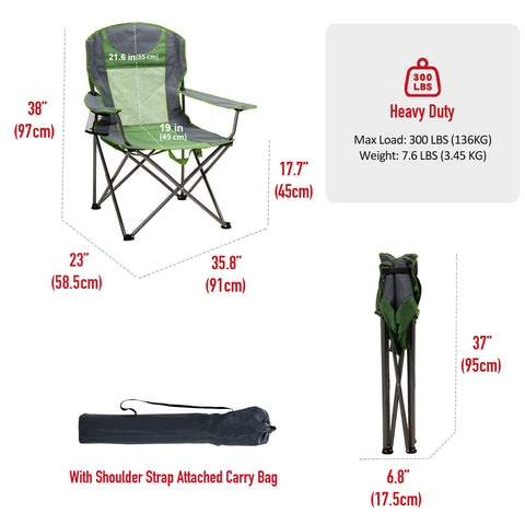 Sunnyfeel AC2210 Folding Camping Chair, Portable Camp Chairs