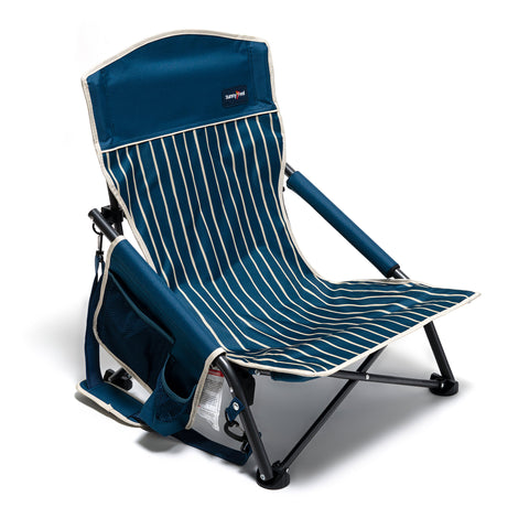 SunnyFeel AC2417G Low Folding Camping Chair, Portable Beach Chairs, Mesh Back Lounger for Outdoor Lawn Beach Camp Picnic