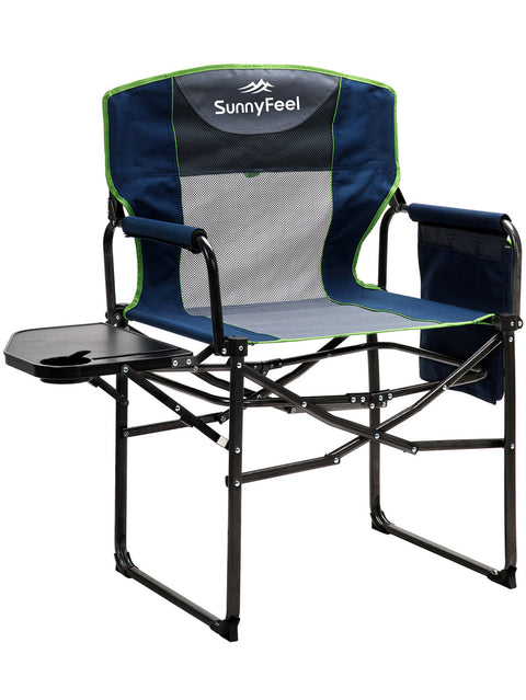 SunnyFeel AC3008I Director Chair with Side Table and Storage Pocket