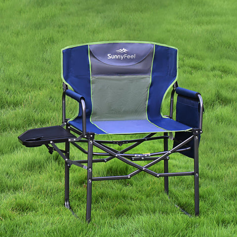 SunnyFeel AC3008I Director Chair with Side Table and Storage Pocket