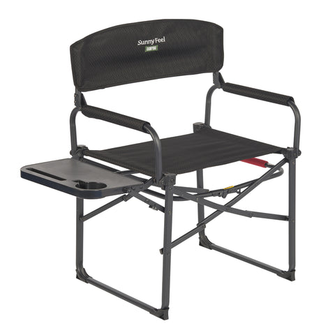 SunnyFeel AC3008F/AC3008I/AC3008K/AC3008L Multi-Version Camping Director Chair, Portable Folding Chair with Side Table and Storage Pouches, Compact Heavy Duty for Adults Outdoor