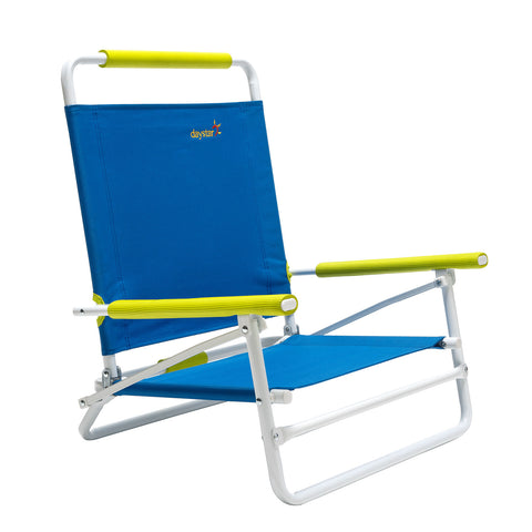 SunnyFeel AC5901B Beach Chair, Foldable Camping Chair Beach Chair,Lightweight Low Easy-to-Store & Use Portable Folding Chair with Handy Handle for Camp/Lawn/Outdoor/Travel Picnic/Concert