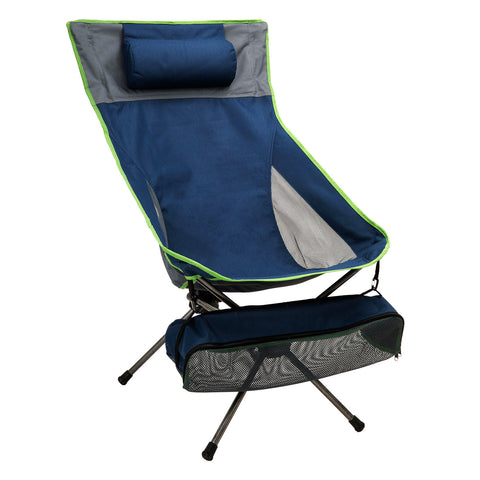 SunnyFeel AC5912 Small Compact Camping Chair High Back, Collapsible Camp Lawn Chair, Portable Backpacking Chairs Lightweight, Heavy Duty with Pillow for Outdoor, Hiking, Picnic, Beach, Fishing