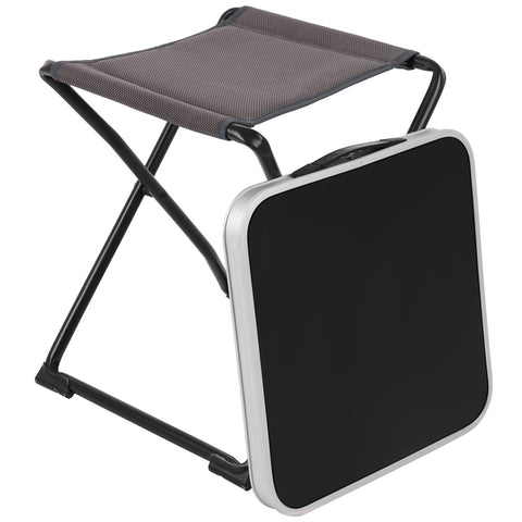 SunnyFeel AT1036C Folding Camping Furniture 3 in 1, Stool, Table, Footrest, Aluminium