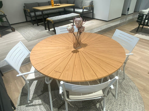 Sunshine 5 PCS Aluminum Round Dinning Set